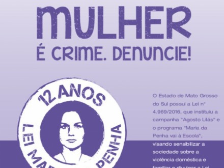 Campanha �Agosto Lil�s� � lan�ada em Parana�ba