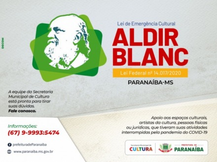Prefeitura divulga novos prazos para execução e prestação de contas de projetos artísticos habilitados na Lei Aldir Blanc