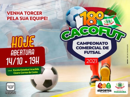 Hoje começa o 18º Cacofut 2021