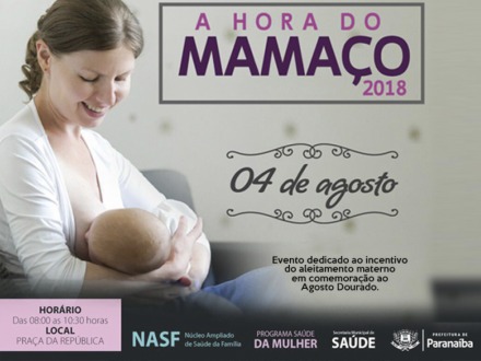 Prefeitura celebra A Hora do Mama�o com a��es na Pra�a da Rep�blica