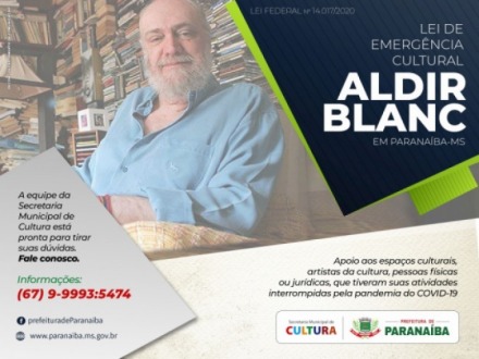 “Lei Aldir Blanc” tem 58 inscrições em Paranaíba