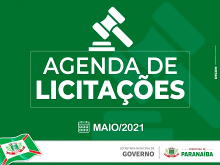 Prefeitura divulga agenda de licitações do mês de maio