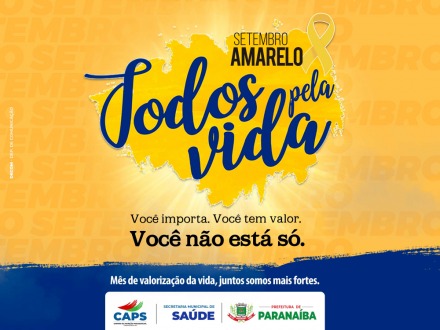 Caps de Paranaíba realizará ações de prevenção ao suicídio neste mês de setembro