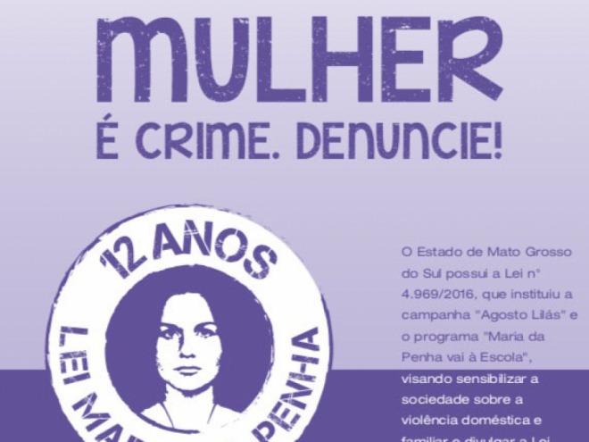 Campanha �Agosto Lil�s� � lan�ada em Parana�ba