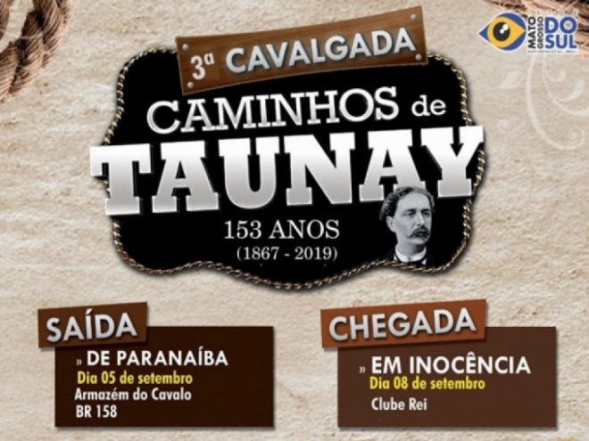 Cavalgada de Taunay comea amanh Cavalgada de Taunay comea amanh