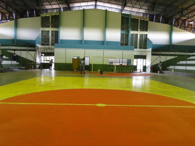 Ginsio pronto para receber etapa da Copa Morena Ginsio pronto para receber etapa da Copa Morena