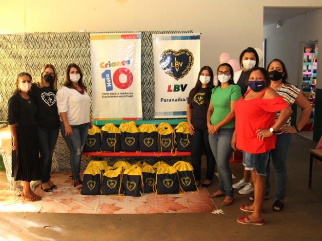 Assistência Social recebe kits escolares da LBV Assistência Social recebe kits escolares da LBV