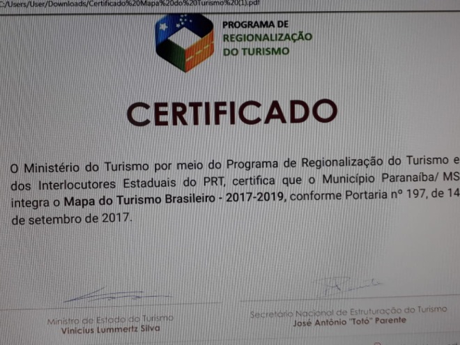 Parana�ba integra Mapa do Turismo Brasileiro
