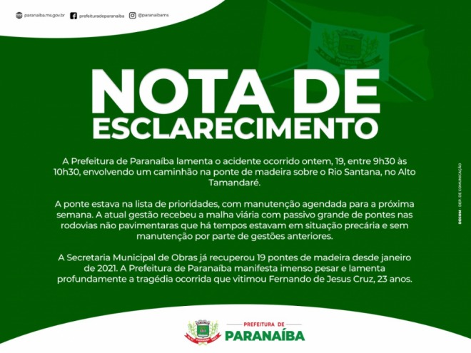 Nota de Esclarecimento Nota de Esclarecimento
