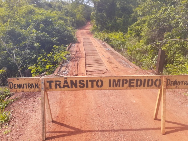 Ponte do Rio Três Barras está interditada