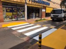 Demutran sinaliza calçadão da área central