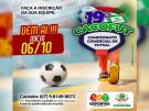 Hoje começa o 19º Cacofut em Paranaíba 