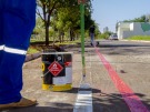 Demutran inicia pintura de ciclovia em Parana�ba