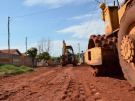 Rua S�rvulo Arantes � preparada para receber pavimenta��o