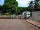 Canaleta � constru�da no Bairro de Lourdes