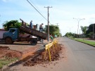 Prefeitura constr�i valeta no Jardim Am�rica