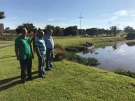 Limpeza no lago do Espelho D'�gua 