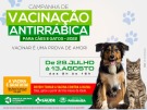 Vacinação contra a raiva começa nesta sexta-feira